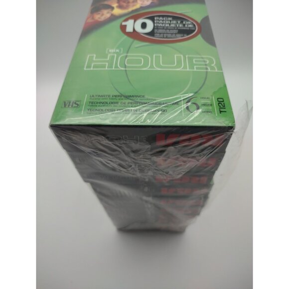 New 10 Pack RCA Blank 6 Hour VHS Videocassette Tapes T120, READ Plastic Tear - Picture 15 of 16
